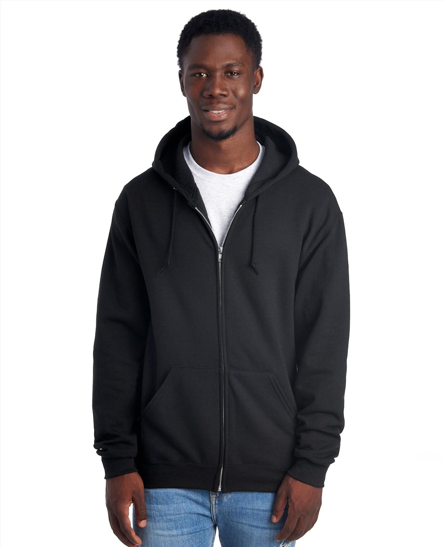 J993M - Jerzees Nublend Open End 275 Regular Fit Zip Hood Adult