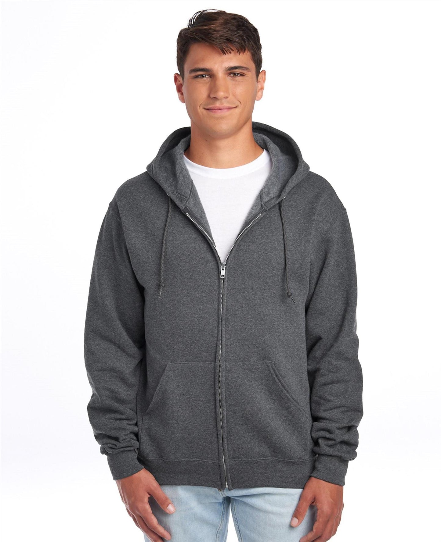 J993M - Jerzees Nublend Open End 275 Regular Fit Zip Hood Adult