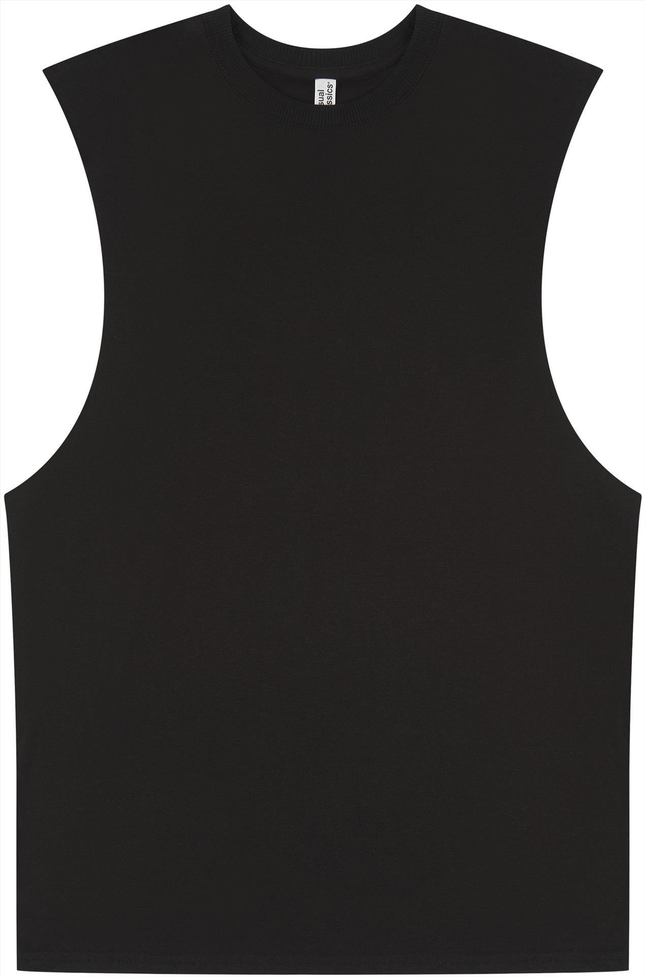 CRBV60 - Casual Core Ringspun 150 Regular Raw Edge Droparm Tank