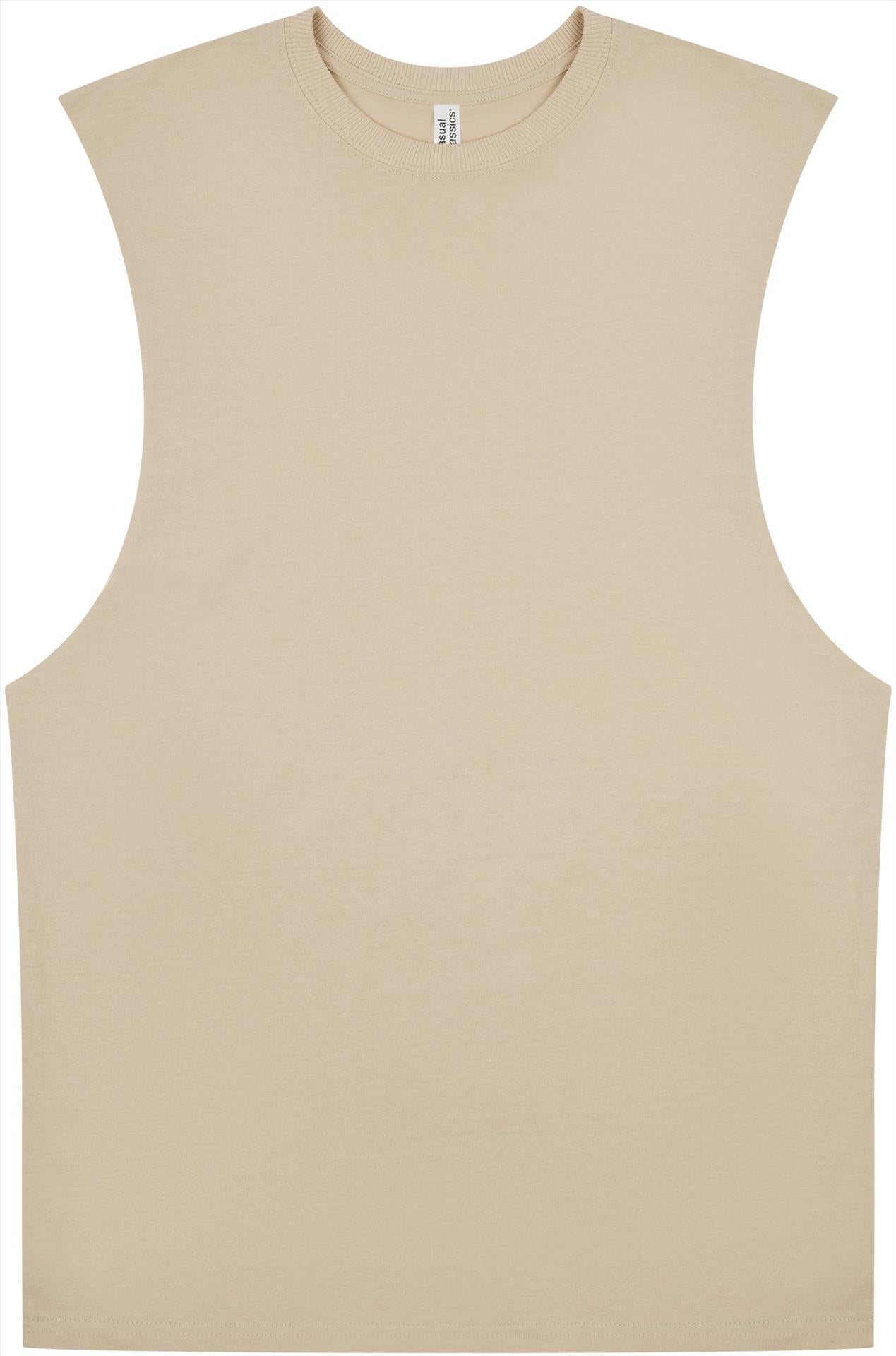 CRBV60 - Casual Core Ringspun 150 Regular Raw Edge Droparm Tank