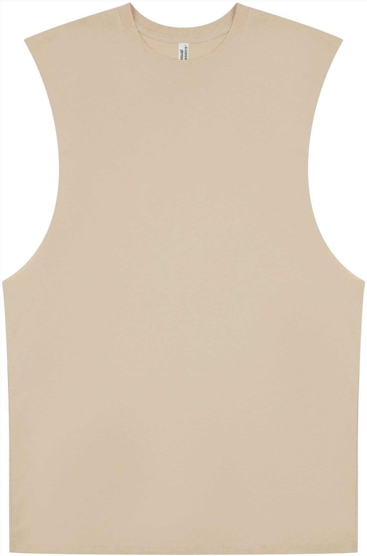 CRBV65 - Casual Core Ringspun 150 Regular Raw Edge Droparm Tank Tall