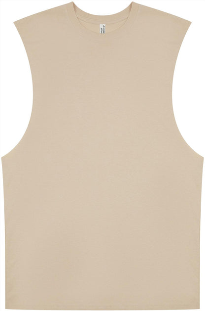 CRBV65 - Casual Core Ringspun 150 Regular Raw Edge Droparm Tank Tall