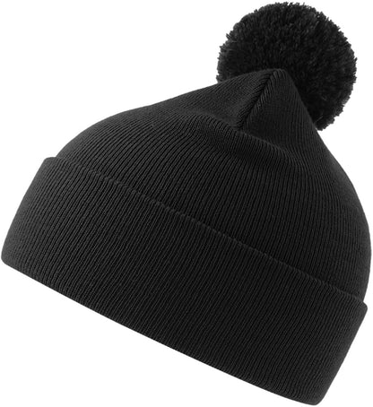 ACWIPO - Atlantis Wind S Pompom Recycled Beanie Double Skin Cuffed