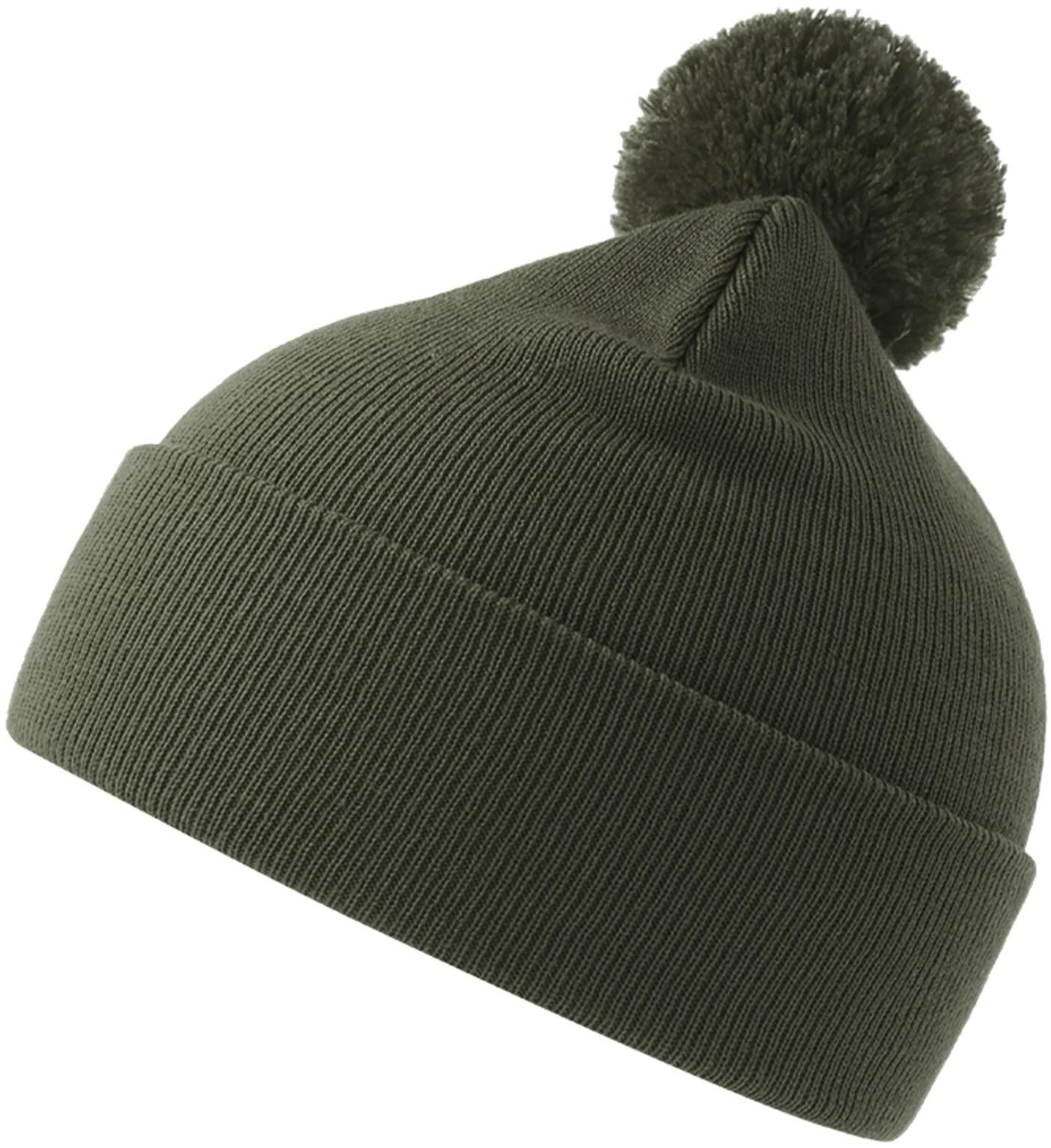 ACWIPO - Atlantis Wind S Pompom Recycled Beanie Double Skin Cuffed