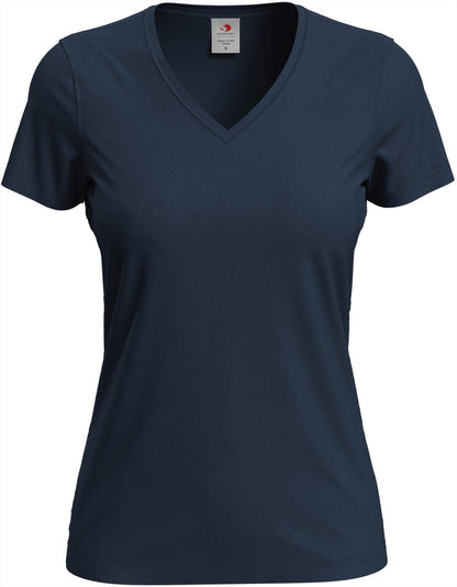 ST2700 - Stedman Classic Ringspun 155 Regular Fit V Neck Tee Ladies