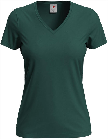 ST2700 - Stedman Classic Ringspun 155 Regular Fit V Neck Tee Ladies