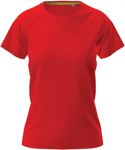 ST8500 - Stedman Mesh Raglan Polyester 140 Regular Fit Tee Ladies