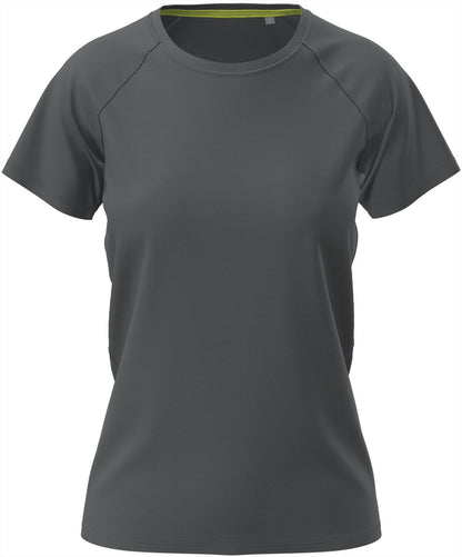 ST8500 - Stedman Mesh Raglan Polyester 140 Regular Fit Tee Ladies