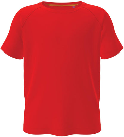 ST8570 - Stedman Mesh Raglan Polyester 140 Regular Fit Tee Kids