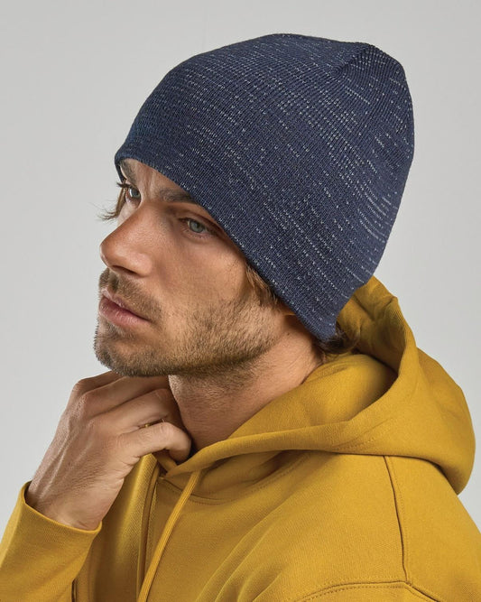 ACSHIB - Atlantis Shine Recycled Short Beanie With Reflex Thread