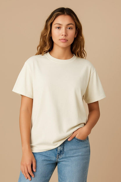 Casual Classics CRBT300L Casual Core Combed 180 Oversize Tee Ladies wholesale blank crew necked t-shirt