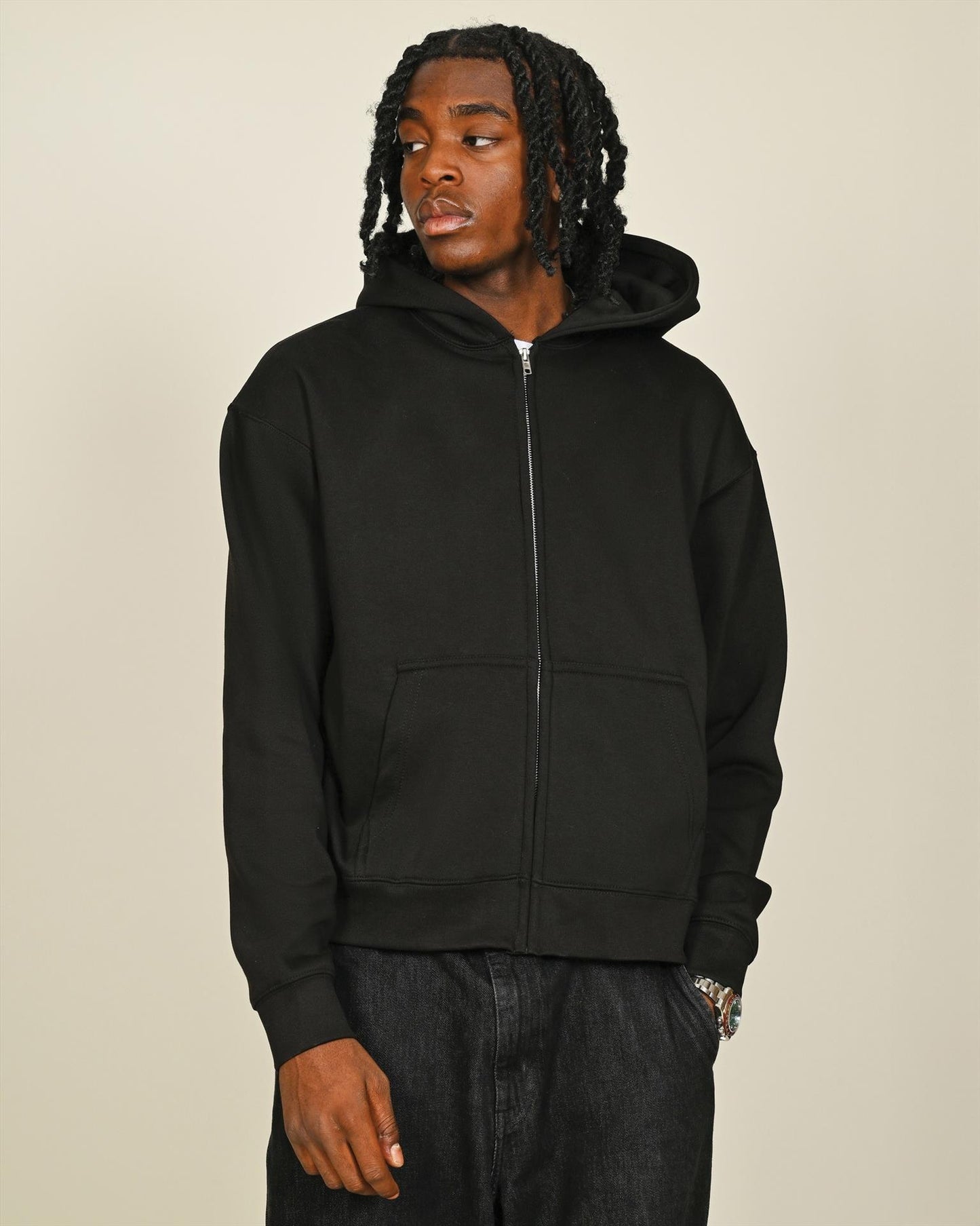 CRBHS250 - Casual Premium Combed 330 Boxy Oversize Zip Hood