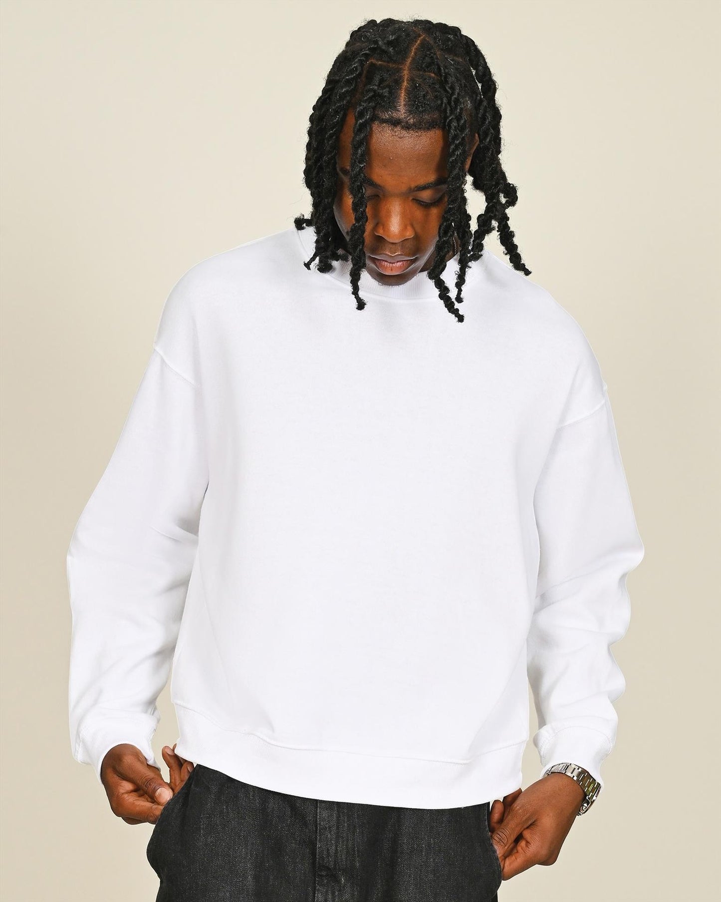 CRBSW20 - Casual Core Combed 280 Boxy Oversize Extended Neck Sweat