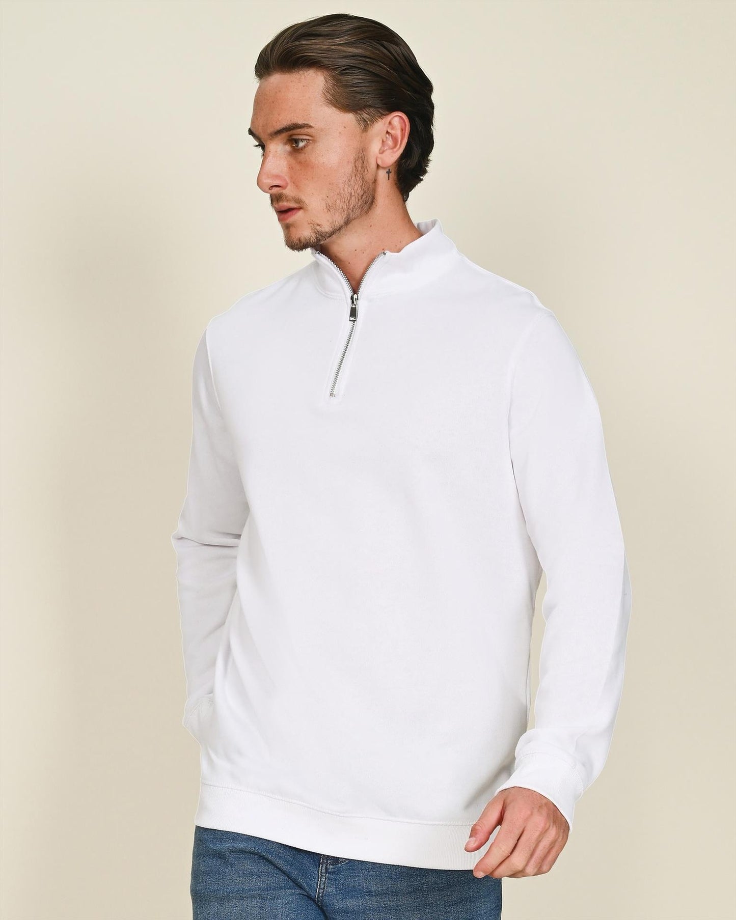 CRBSW50 - Casual Core Combed 280 Regular Quarter Zip Sweat