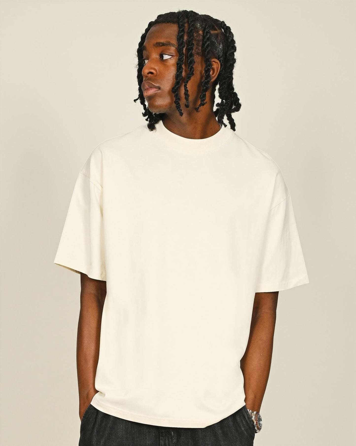 CRBT50 - Casual Premium Ringspun 220 Oversize Extended Neck Tee