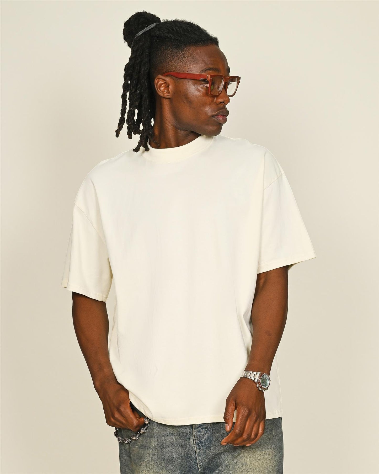 CRBT500 - Casual Premium Combed 220 Oversize Extended Neck Tee