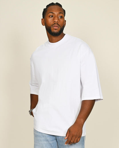 CRBT510 - Casual Premium Combed 220 Oversize Extended Neck Half Sleeve Tee