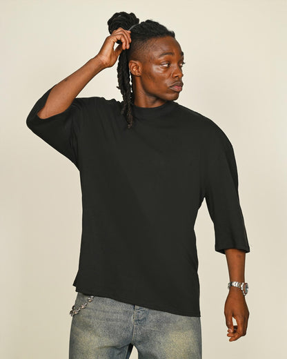 CRBT515 - Casual Premium Combed 220 Oversize Extended Neck Half Sleeve Tee Tall