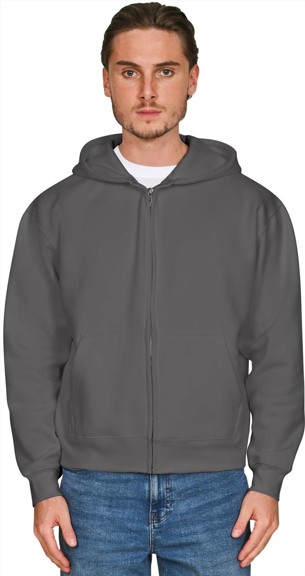 CRBHS50 - Casual Core Combed 280 Boxy Oversize Zip Hood
