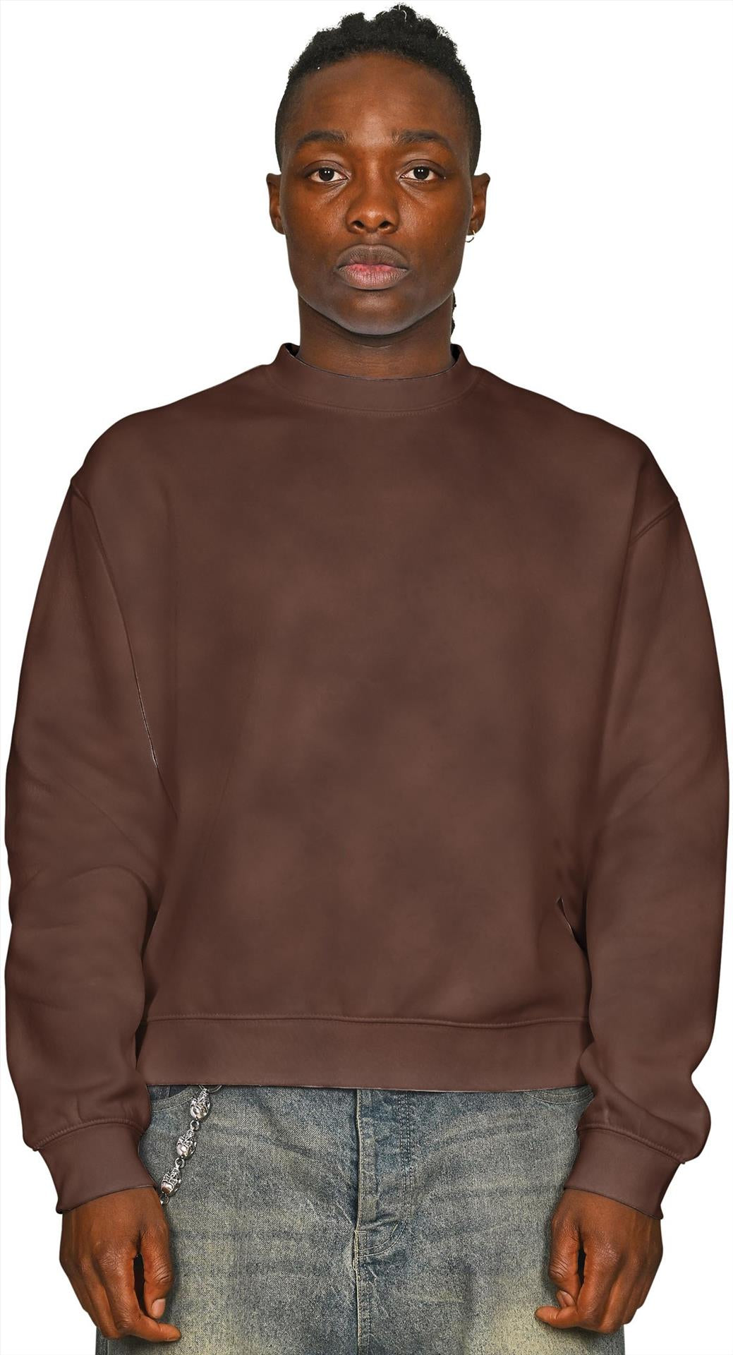 CRBSWAC200 - Casual Premium Combed 330 Acid Boxy Oversize Extended Neck Sweat