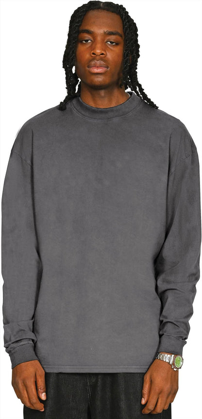 CRBTAC450 - Casual Core Combed 180 Acid Oversize Extended Neck L/S Tee