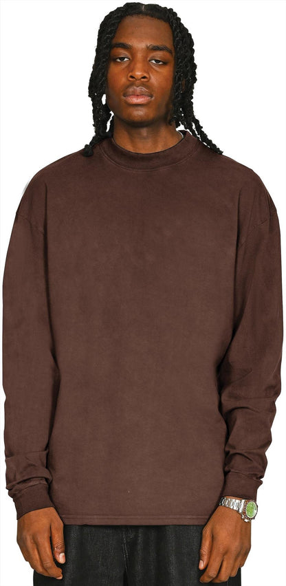 CRBTAC450 - Casual Core Combed 180 Acid Oversize Extended Neck L/S Tee