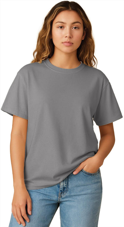 Casual Classics CRBT300L Casual Core Combed 180 Oversize Tee Ladies wholesale blank crew necked t-shirt - view 3