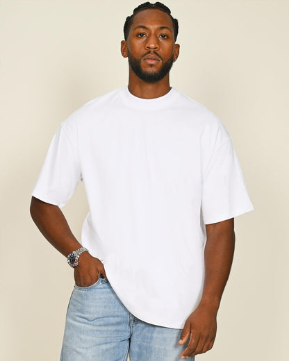 CRBT525 - Casual Premium Combed Interlock 240 Oversize Extended Neck Tee Tall