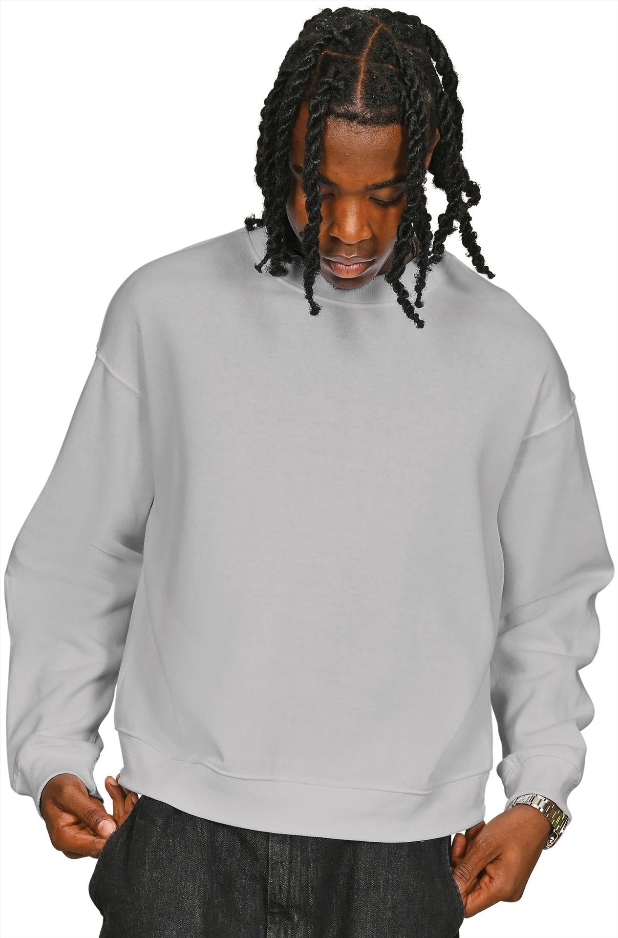CRBSW205 - Casual Premium Combed 330 Boxy Oversize Extended Neck Sweat Tall
