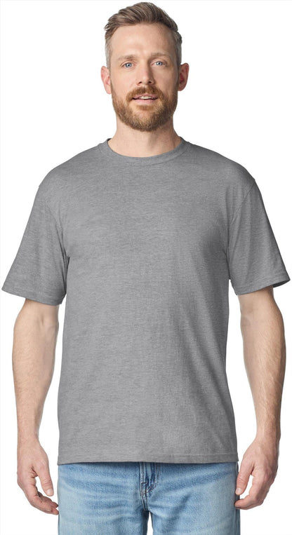 G65ENLB0 - Gildan Softstyle Midweight No Label Ringspun 185 Regular Tee Adult
