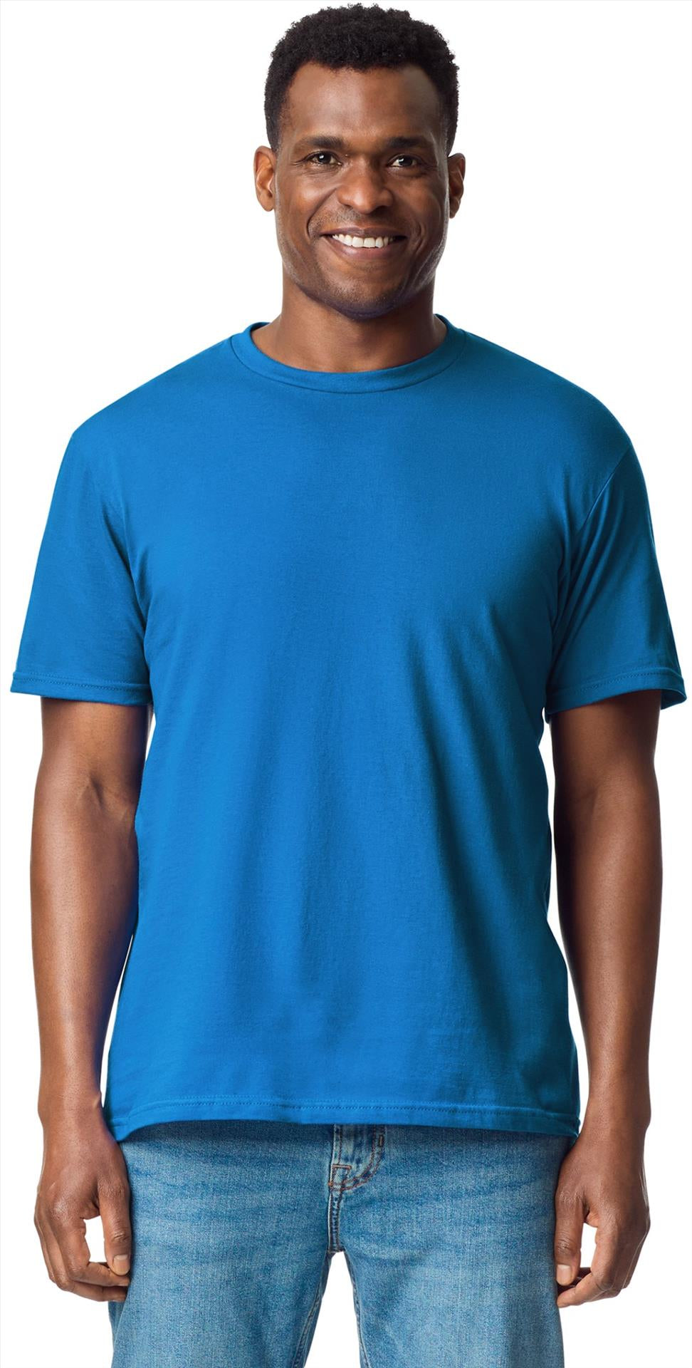 G65ENLB0 - Gildan Softstyle Midweight No Label Ringspun 185 Regular Tee Adult