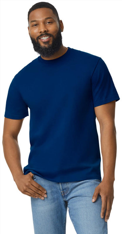 G65ENLB0 - Gildan Softstyle Midweight No Label Ringspun 185 Regular Tee Adult