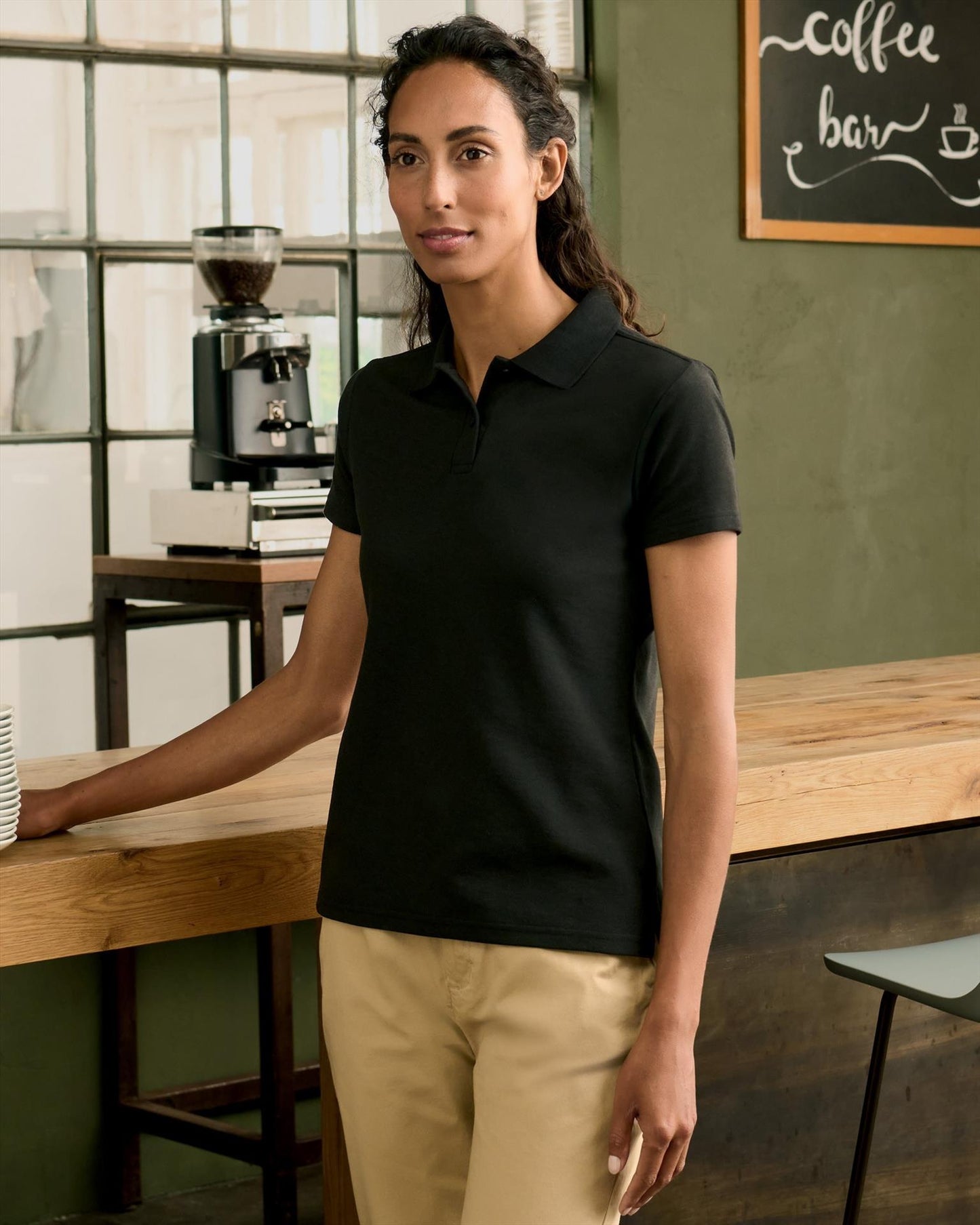 R539F - Russell Athletic Classic Ringspun 215 Regular Fit Polo Ladies
