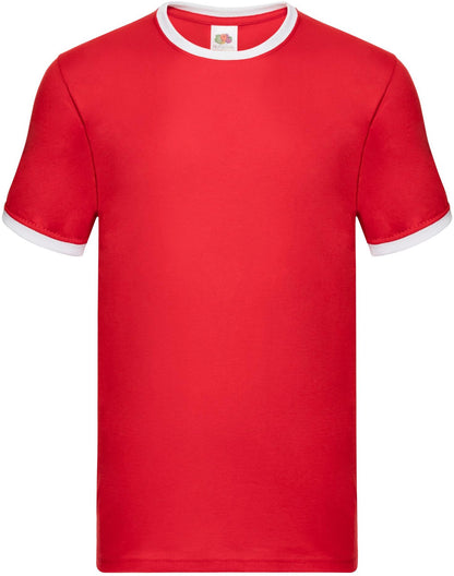F61168 - FotL Valueweight Open End 165 Regular Fit Ringer Tee Adult
