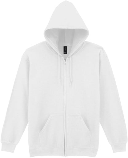 G18600 - Gildan Heavy Blend Open End 280 Regular Zip Hood Adult