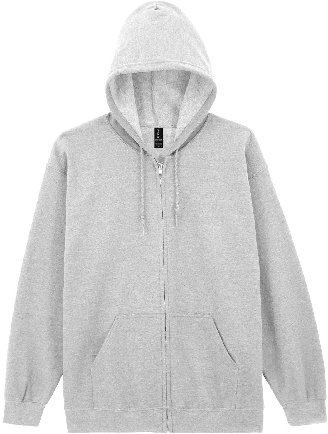 G18600 - Gildan Heavy Blend Open End 280 Regular Zip Hood Adult