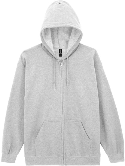 G18600 - Gildan Heavy Blend Open End 280 Regular Zip Hood Adult