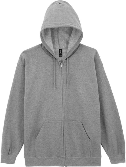 G18600 - Gildan Heavy Blend Open End 280 Regular Zip Hood Adult