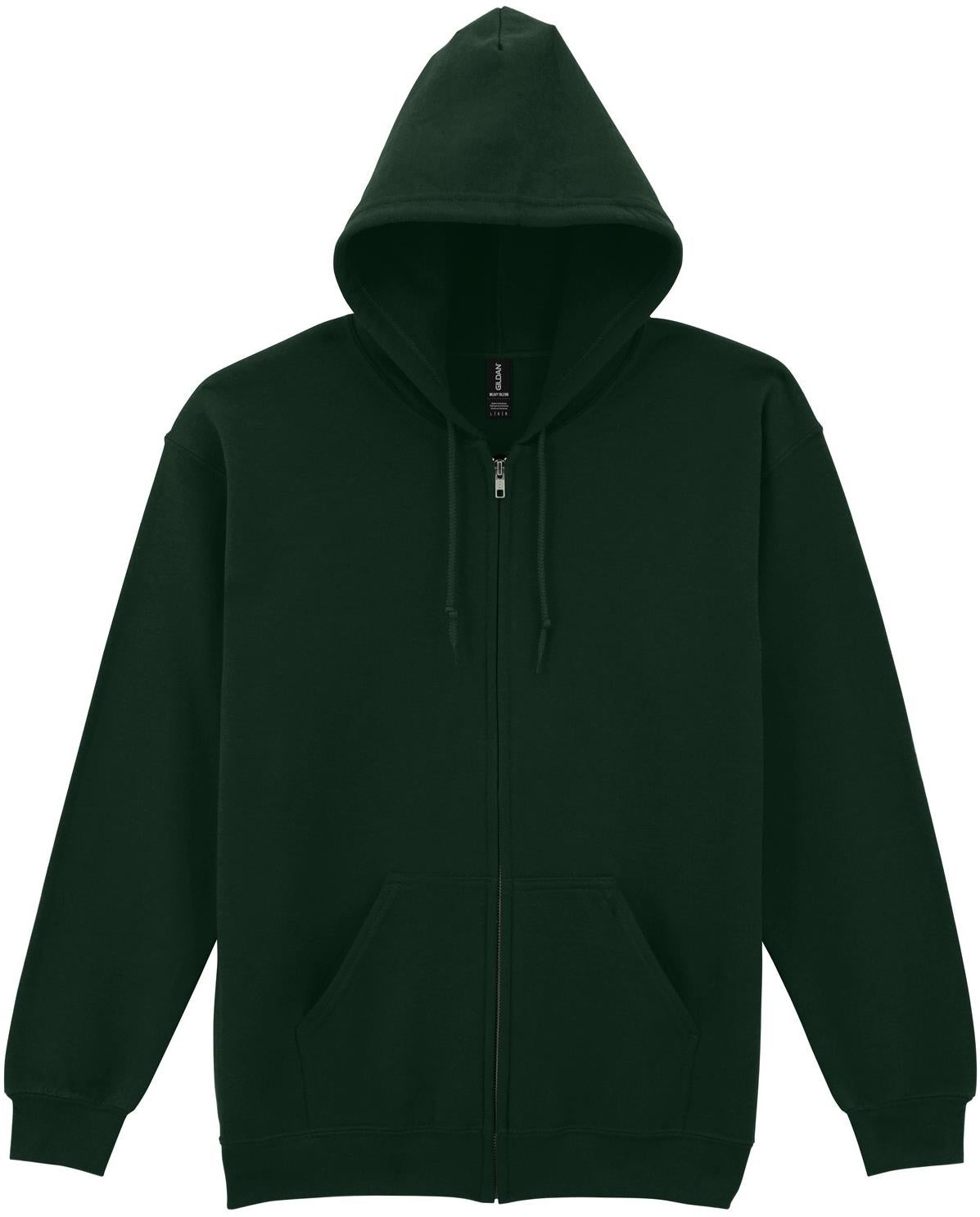 G18600 - Gildan Heavy Blend Open End 280 Regular Zip Hood Adult