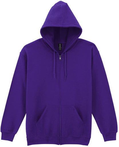 G18600 - Gildan Heavy Blend Open End 280 Regular Zip Hood Adult