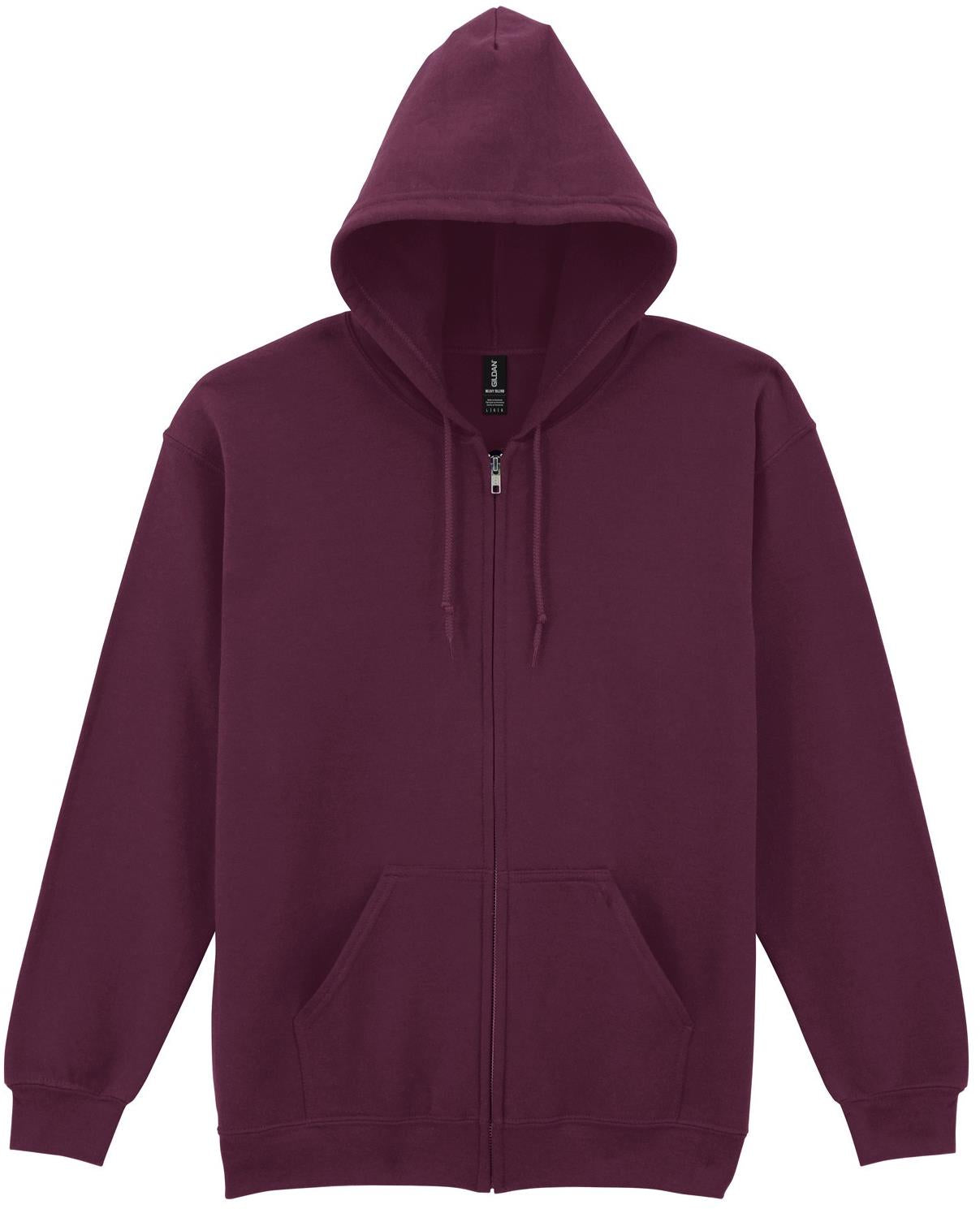 G18600 - Gildan Heavy Blend Open End 280 Regular Zip Hood Adult