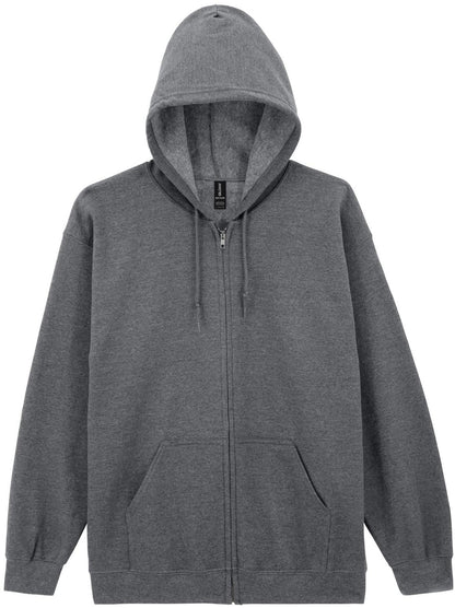 G18600 - Gildan Heavy Blend Open End 280 Regular Zip Hood Adult
