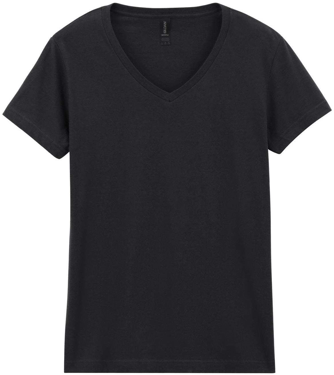 G64V00L - Gildan Softstyle Ringspun 150 Regular Fit V Neck Tee Ladies