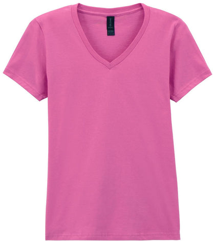 G64V00L - Gildan Softstyle Ringspun 150 Regular Fit V Neck Tee Ladies