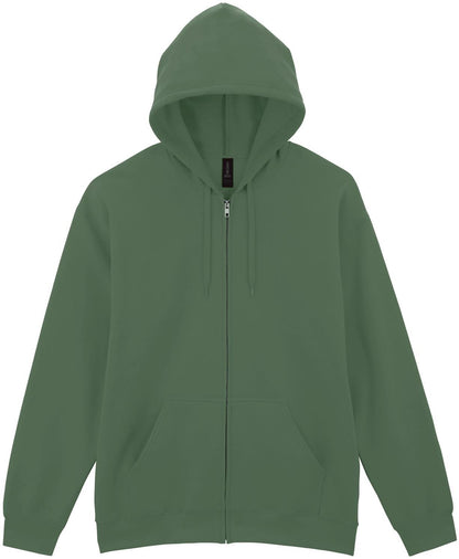 GSF600 - Gildan Softstyle Midweight Ringspun 285 Regular Zip Hood Adult