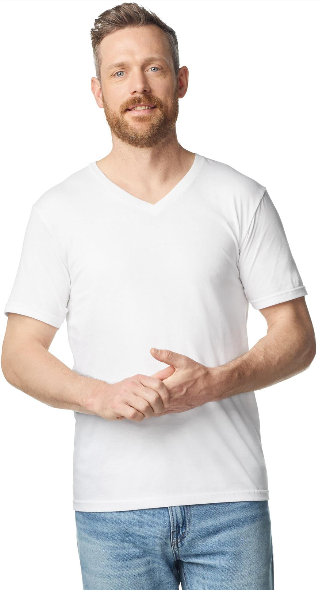 G64V00 - Gildan Softstyle Ringspun 150 Regular Fit V Neck Tee Adult