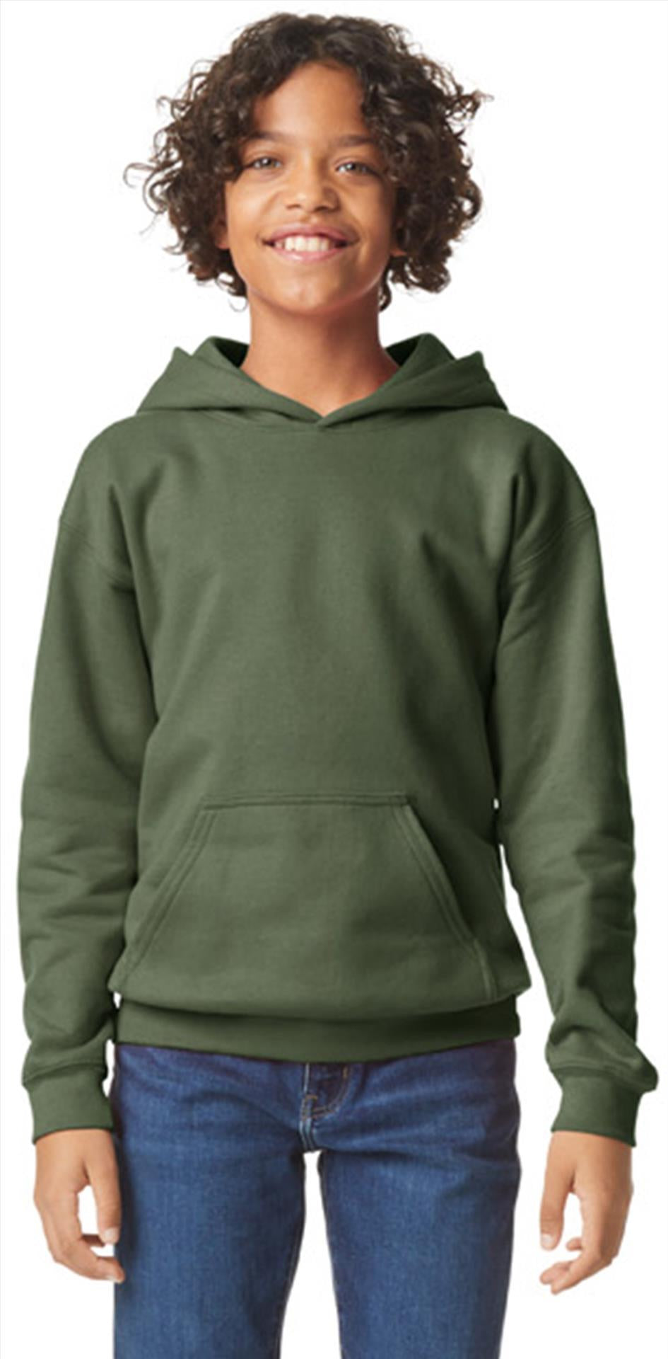 GSF500B - Gildan Softstyle Midweight Ringspun 285 Regular Hood Kids
