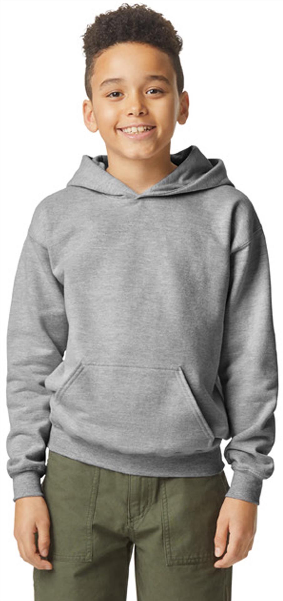 GSF500B - Gildan Softstyle Midweight Ringspun 285 Regular Hood Kids