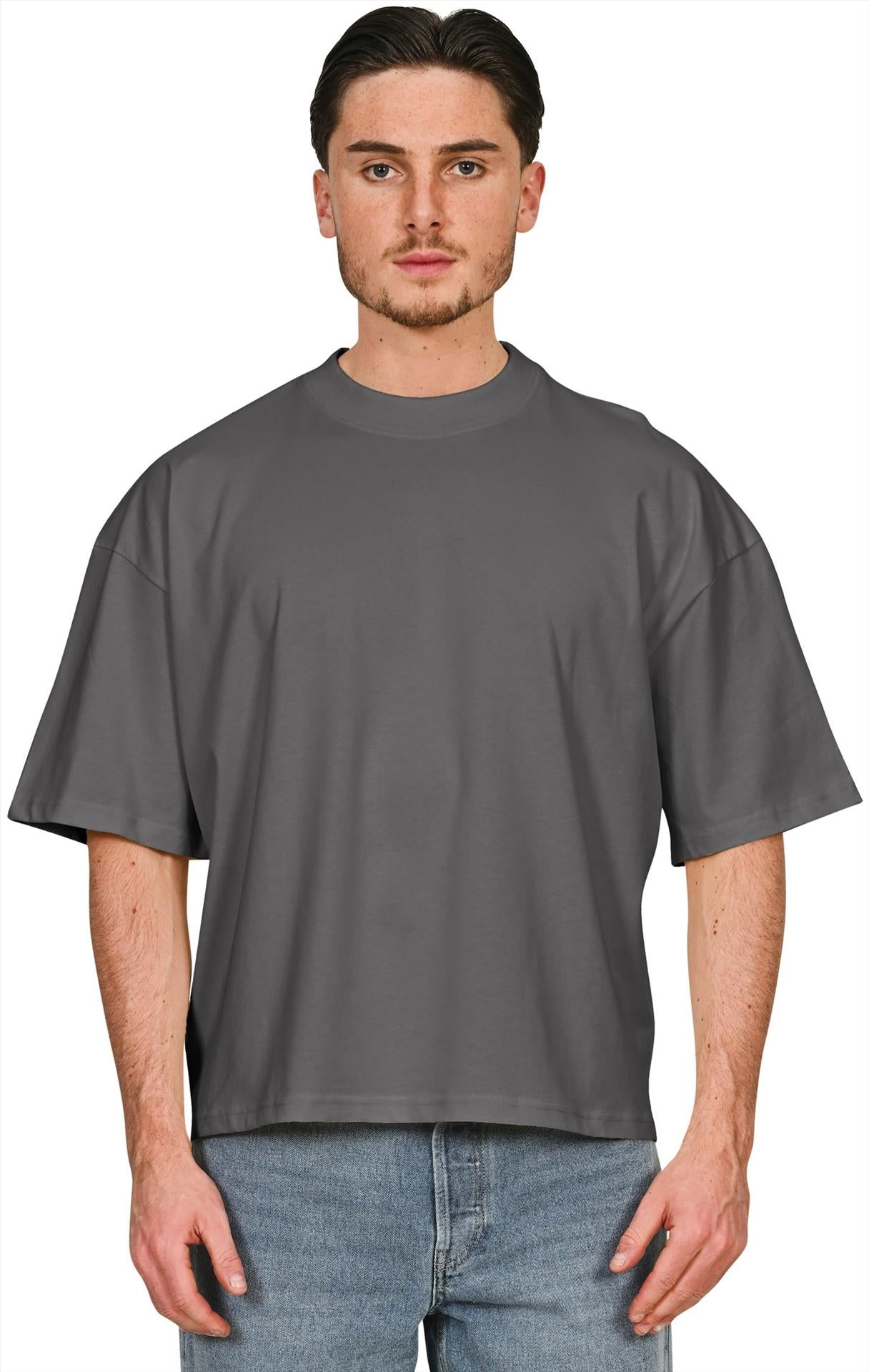 CRBT200 - Casual Premium Combed 220 Boxy Oversize Extended Neck Tee