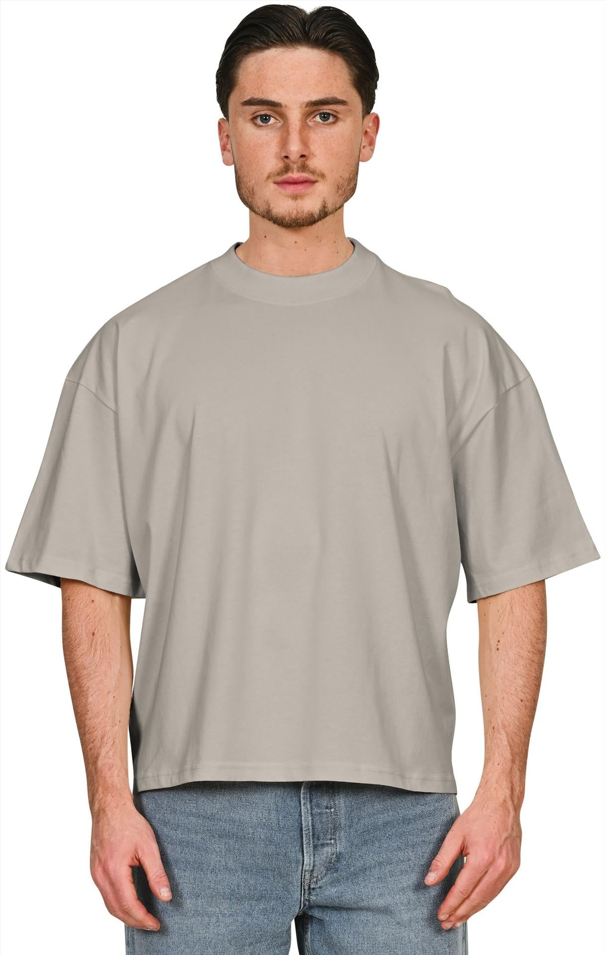 CRBT200 - Casual Premium Combed 220 Boxy Oversize Extended Neck Tee